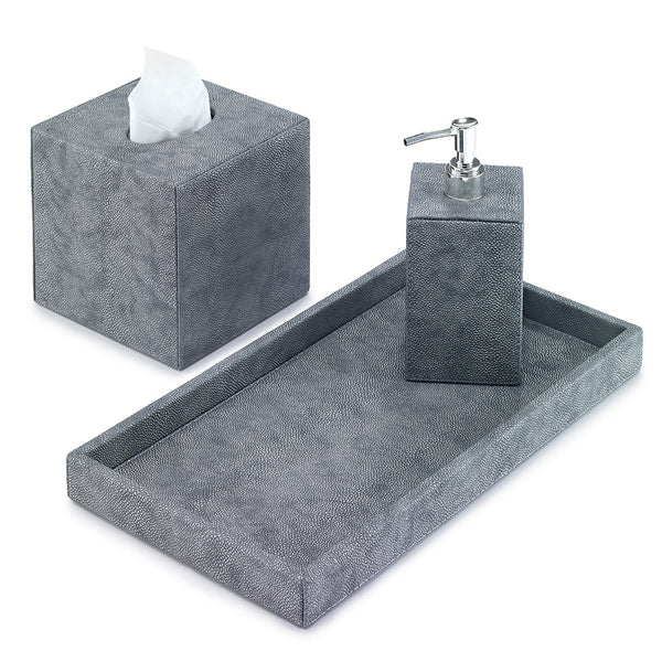 Load image into Gallery viewer, Bodrum Linens Stingray Gray Vanity Tray
