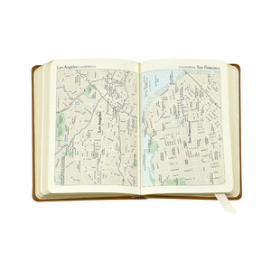 Graphic Image World Travel Journal - Leather Book - Black