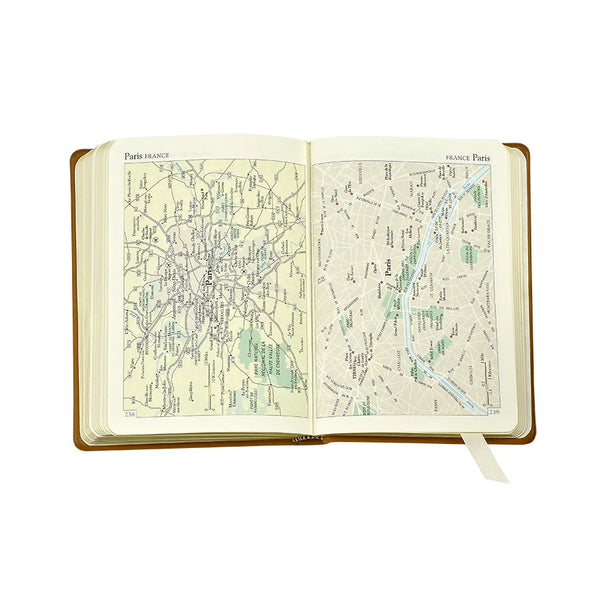 Load image into Gallery viewer, Graphic Image World Travel Journal - Leather Book - Black
