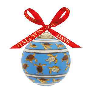 Halcyon Days Turtle - 3" - Bauble Christmas Ornament