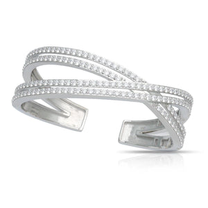 Belle Etoile Tresse Bangle - White