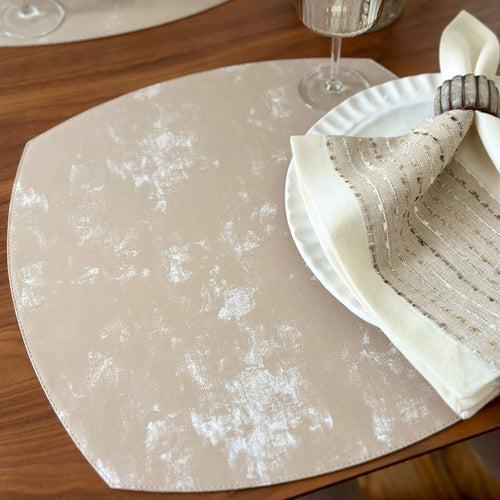Bodrum Linens Velvet - Easy Care Placemats - Set of 4
