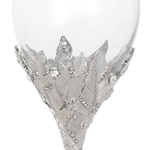 Load image into Gallery viewer, Olivia Riegel Silver Preen Wine Glass (Set of 2)
