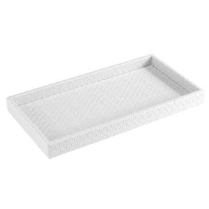 Bodrum Linens Wicker Bath Accessories - White