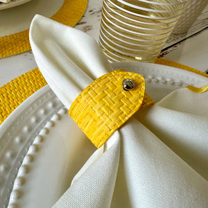 Bodrum Linens Wicker - Napkin Rings - Set of 4