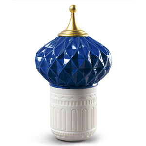 Lladro Blue Spire Candle 1001 Lights - Unbreakable Spirit Scent