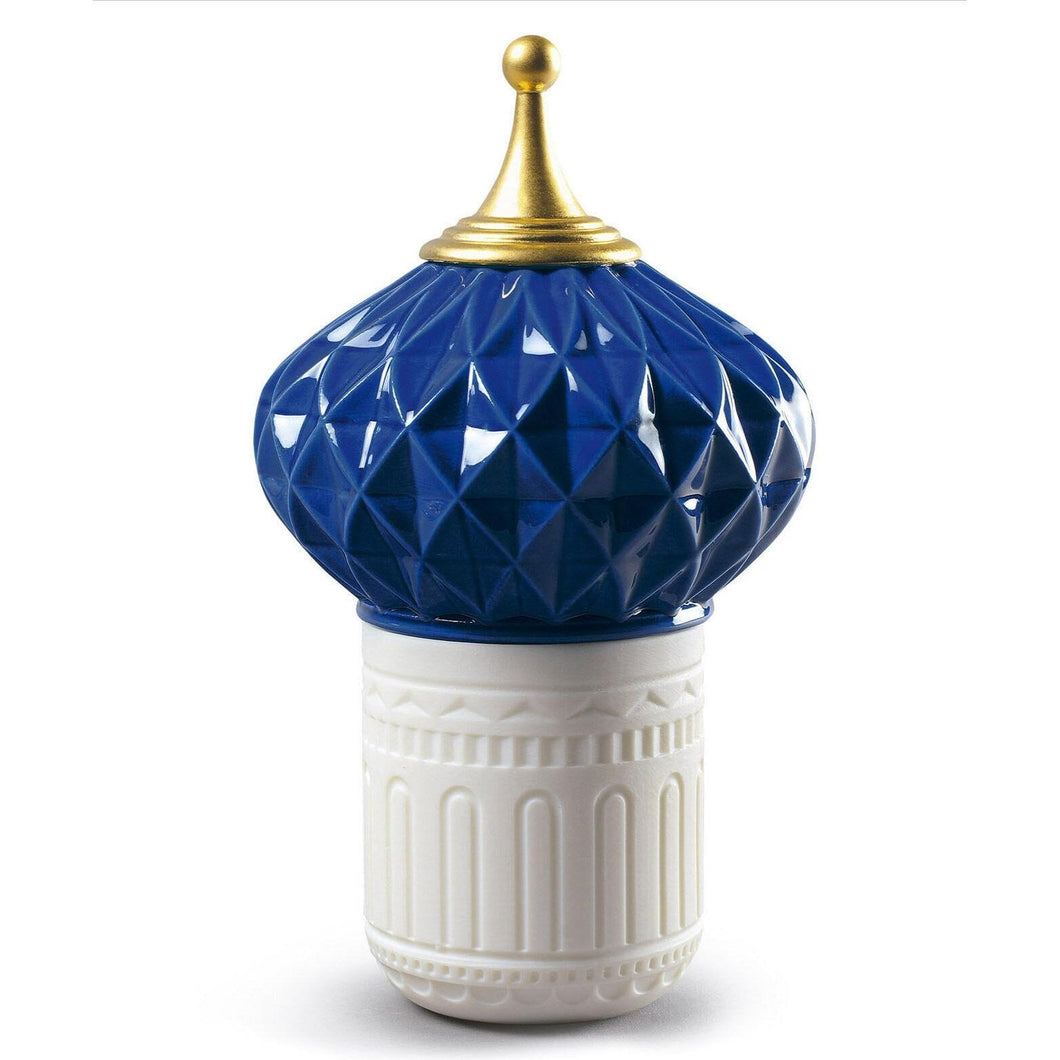 Lladro Blue Spire Candle 1001 Lights - Unbreakable Spirit Scent