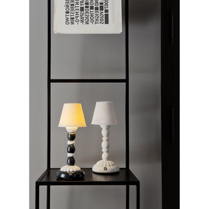 Lladro Palm Firefly Table Lamp - Black and White