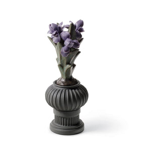 Lladro Iris Flowers Pot For Warrior Boy Figurine