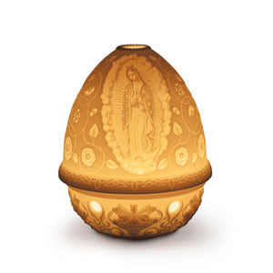 Lladro Our Lady of Guadalupe Lithophane - Votive