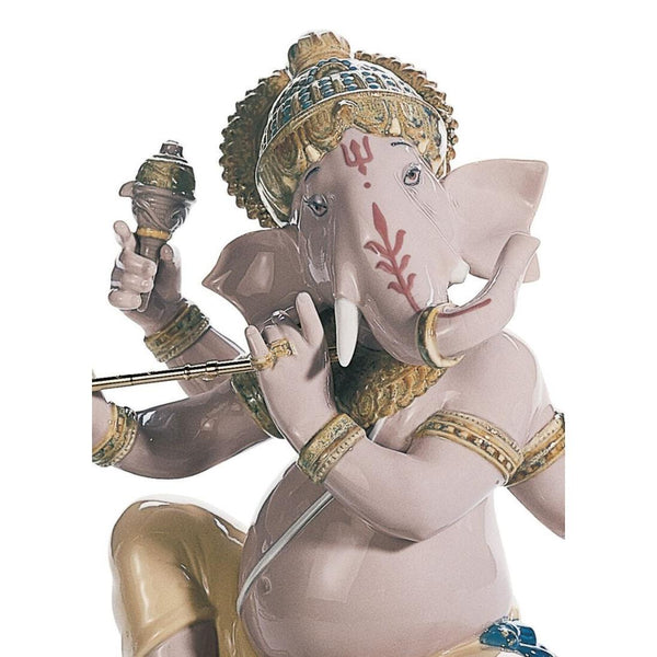 Load image into Gallery viewer, Lladro Bansuri Ganesha Figurine
