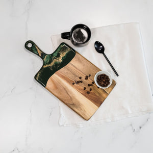 Lynn & Liana 8x16 Medium Acacia Cheeseboard Jade