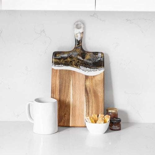 Lynn & Liana 8x16 Medium Acacia Cheeseboard Onyx