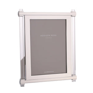 Addison Ross Acrylic & Silver Pillar Photo Frame - 5 x 7 in