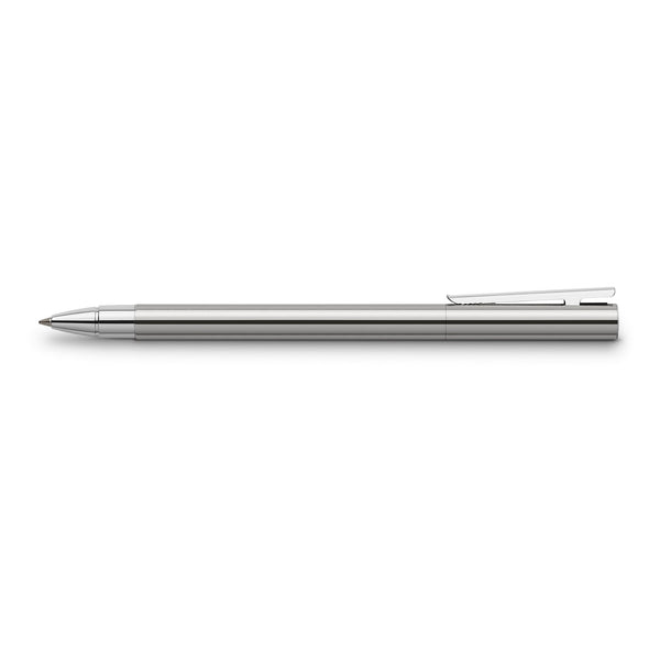 Load image into Gallery viewer, Faber-Castell NEO Slim Rollerball Pen, Polished Stainless Steel
