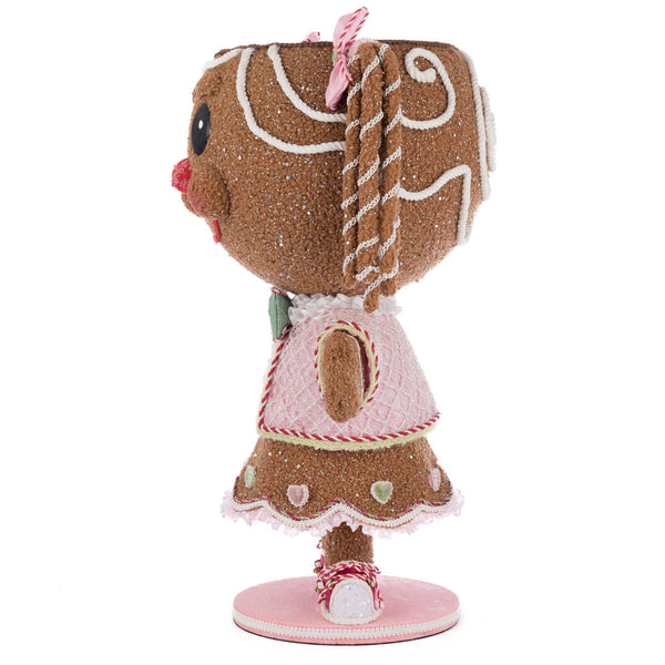 Load image into Gallery viewer, Katherine&#39;s Collection Sugar E. Sweet Gingerbread Girl Candy Container
