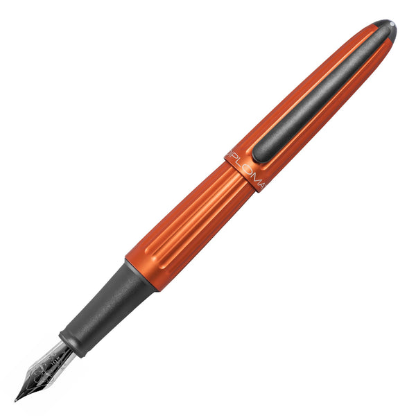 Load image into Gallery viewer, Diplomat Aero Orange Fountain Pen
