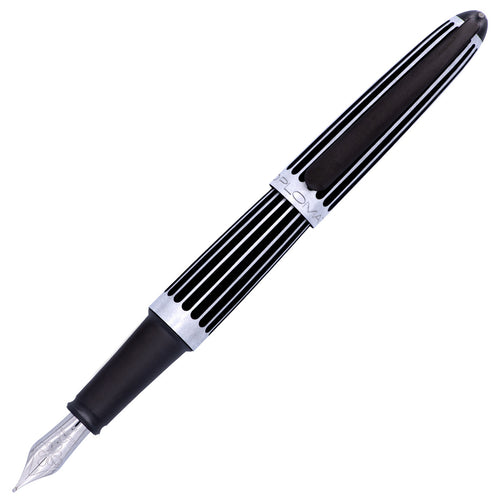 Diplomat Aero Stripes Black Fountain Pen