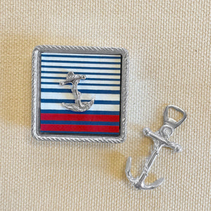 Mariposa Anchor (2992) Rope Napkin Box Set