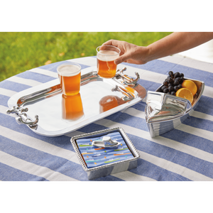 Mariposa Motorboat (5636) Rope Napkin Box Set