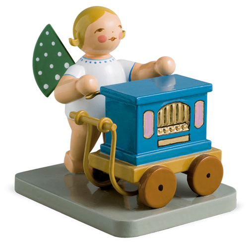 Wendt & Kuhn Angel with Barrel Organ Figurine