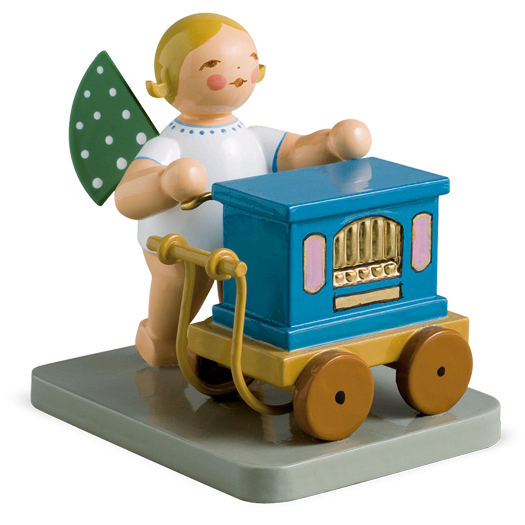 Wendt & Kuhn Angel with Barrel Organ Figurine