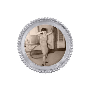 Mariposa Beaded Round Frame