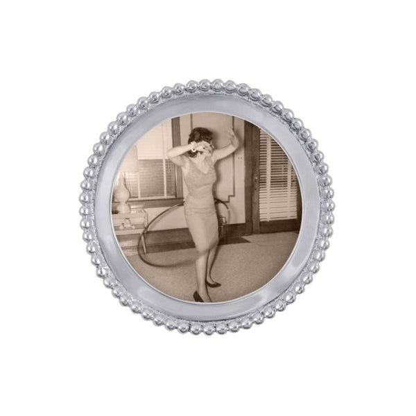 Load image into Gallery viewer, Mariposa Beaded Round Frame

