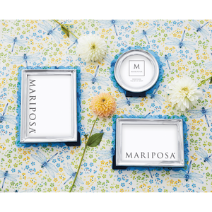 Mariposa Light Blue Acrylic Scallop 5x7 Frame