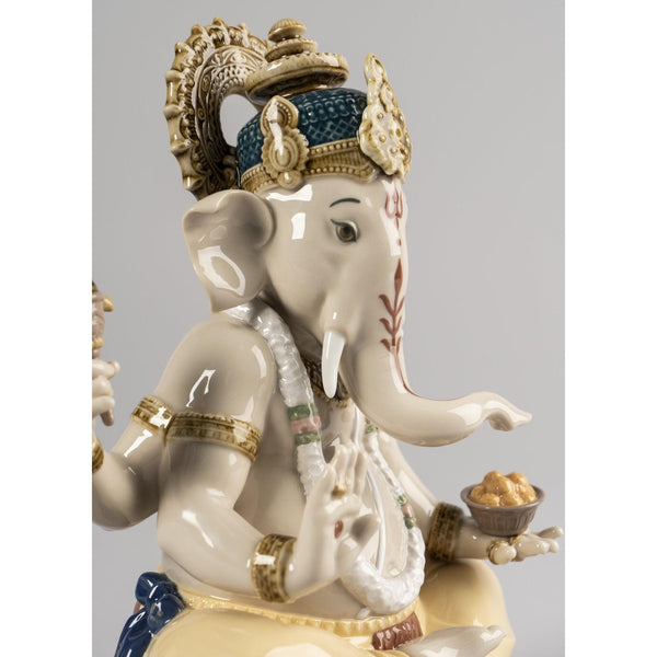 Load image into Gallery viewer, Lladro Lord Ganesha Figurine
