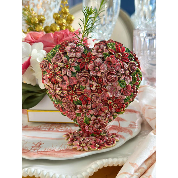 Load image into Gallery viewer, Jay Strongwater Chloe Floral Heart
