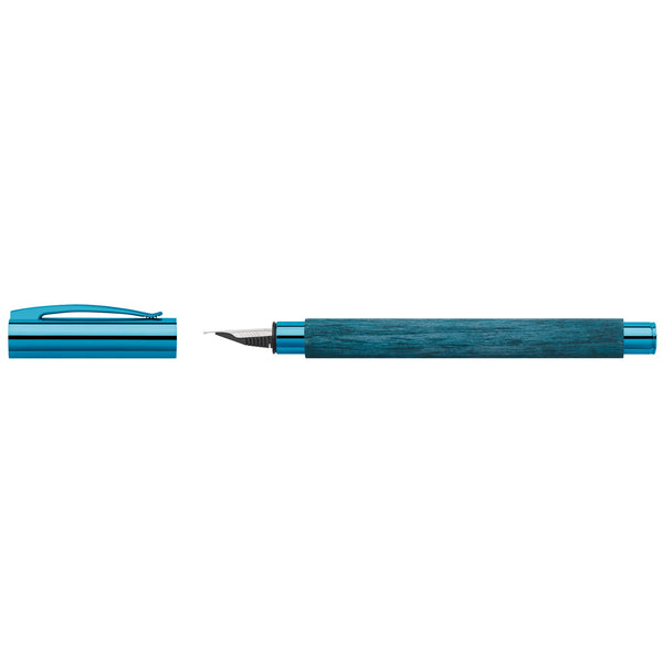 Load image into Gallery viewer, Faber-Castell Ambition Fountain Pen, Blue Wood
