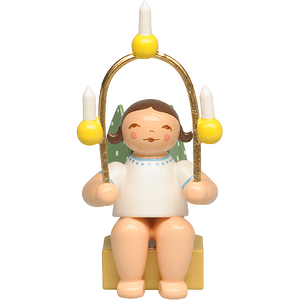 Wendt & Kuhn Angel, Small, with Candle Arch Figurine