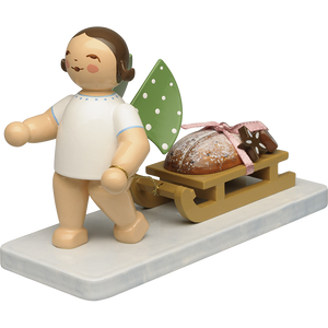 Wendt & Kuhn Angel with Christmas Stollen and Gingerbread Figurine