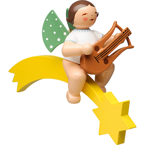 Wendt & Kuhn Angel with Lyre, on Comet Figurine
