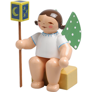Wendt & Kuhn Angel, Small, with Lantern on Stick Figurine
