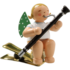 Wendt & Kuhn Angel with Bassoon, on Clip Figurine
