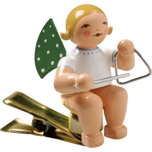 Wendt & Kuhn Angel with Triangle, on Clip Figurine