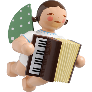 Wendt & Kuhn Angel with Accordion, Suspended Figurine