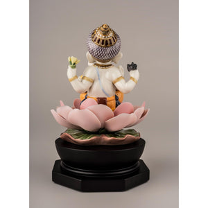 Lladro Padmasana Ganesha Figurine