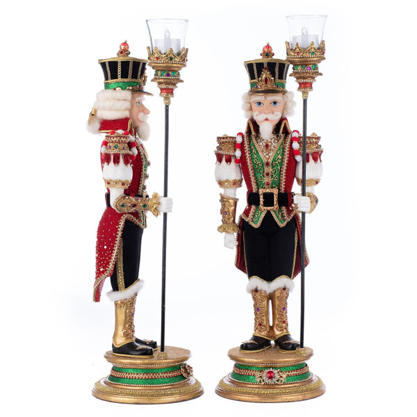 Load image into Gallery viewer, Katherine&#39;s Collection Christmas Ball Nutcracker Votive Assortment of 2

