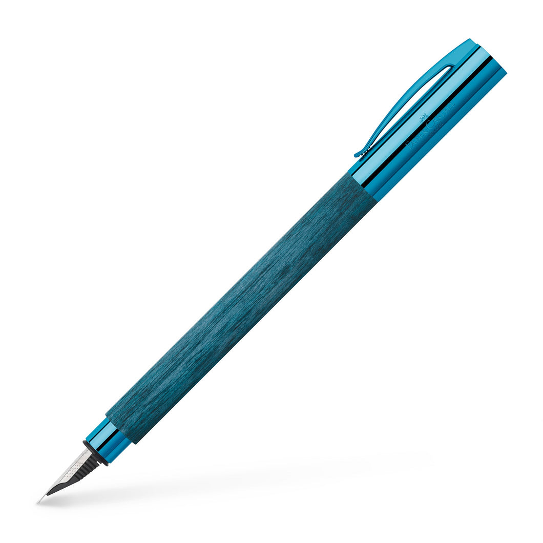 Faber-Castell Ambition Fountain Pen, Blue Wood