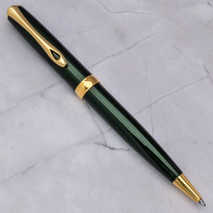 Diplomat Excellence A2 Evergreen with Gold Trim easyFLOW Ballpoint Pen