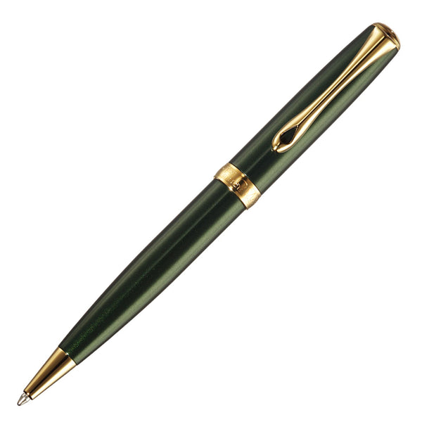 Load image into Gallery viewer, Diplomat Excellence A2 Evergreen with Gold Trim easyFLOW Ballpoint Pen
