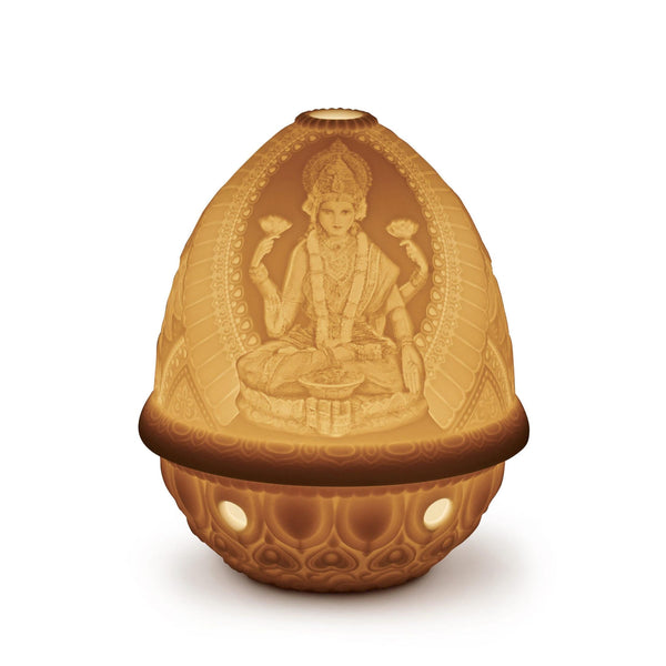 Load image into Gallery viewer, Lladro Goddess Lakshmi Lithophane - Votive
