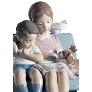 Lladro Surrounded By Love Children Figurine