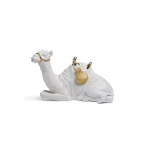 Lladro Camel Nativity Figurine - Golden Lustre