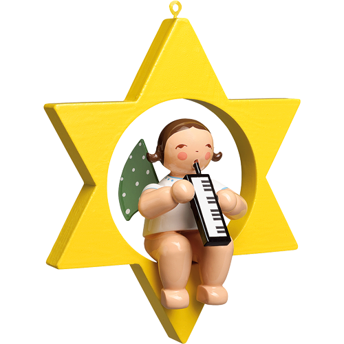 Wendt & Kuhn Angel with Melodica, in Star Figurine