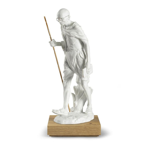 Lladro Mahatma Gandhi Figurine - White