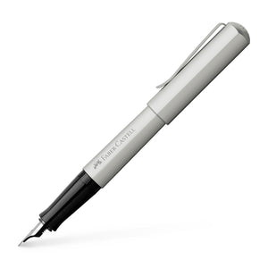 Faber-Castell HEXO Fountain Pen, Matte Silver